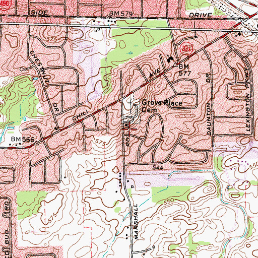 Topographic Map of Metropolitan Community Church, NY