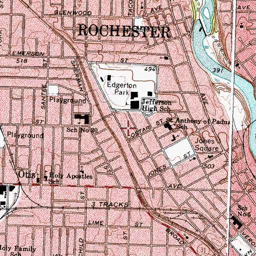 Topographic Map of New Beginning Church, NY