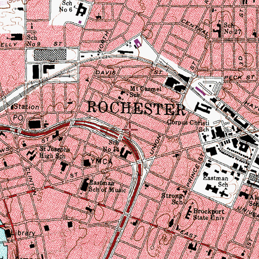 Topographic Map of New Bethel Christian Methodist Episcopal Church, NY