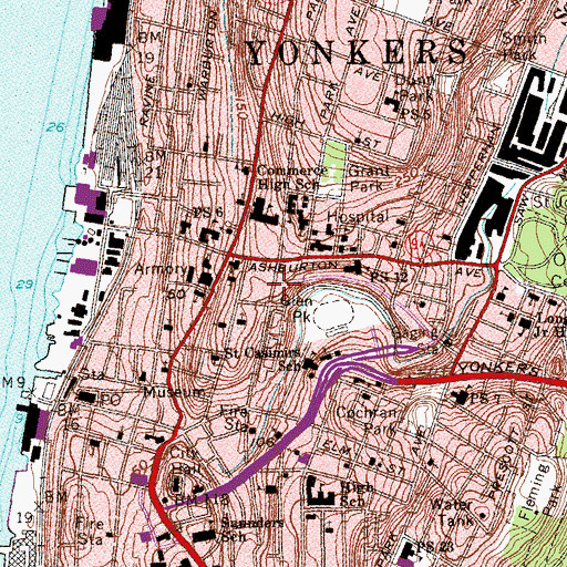 Topographic Map of New Calvary Church of God, NY