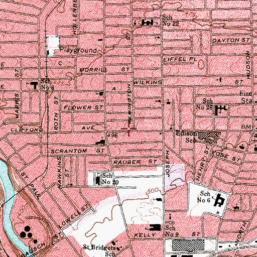 Topographic Map of New Faith Baptist Church, NY