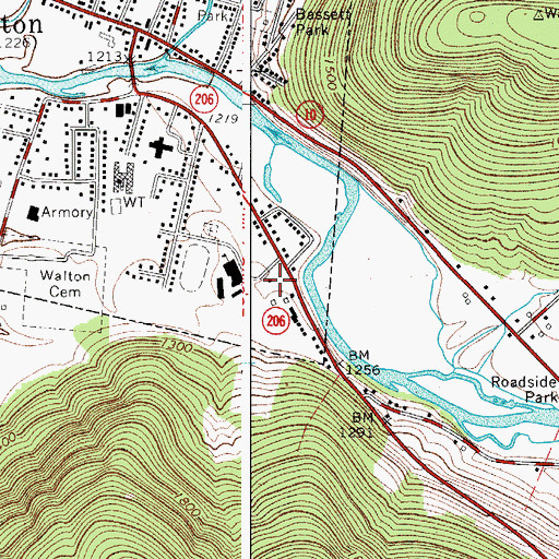 Topographic Map of New Hope Community Church, NY