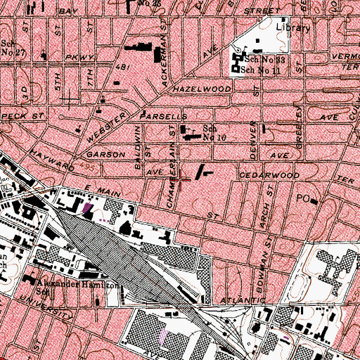 Topographic Map of New Hope Fellowship House of Praise, NY