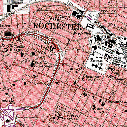 Topographic Map of New Hope Free Methodist Church, NY