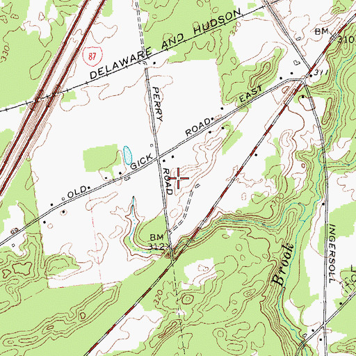 Topographic Map of New Horizon Church, NY