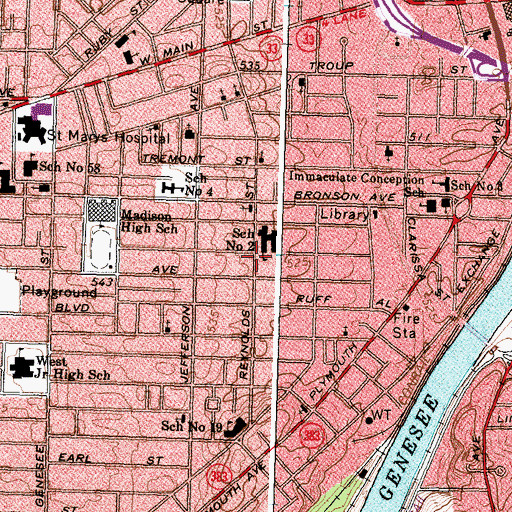 Topographic Map of New Jerusalem Church of Prayer, NY