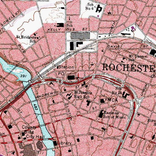 Topographic Map of Prayer House Church of God, NY
