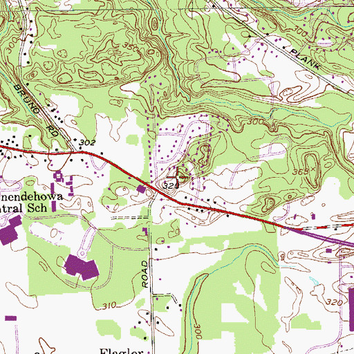 Topographic Map of Prince of Peace Lutheran Church, NY
