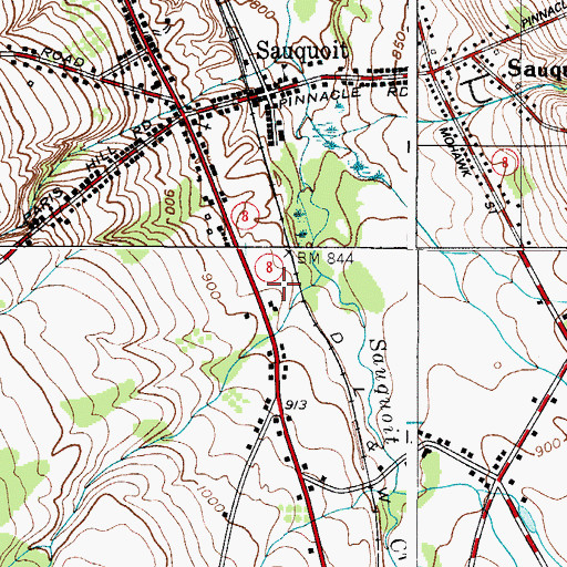 Topographic Map of Reach Out Family Worship Center, NY