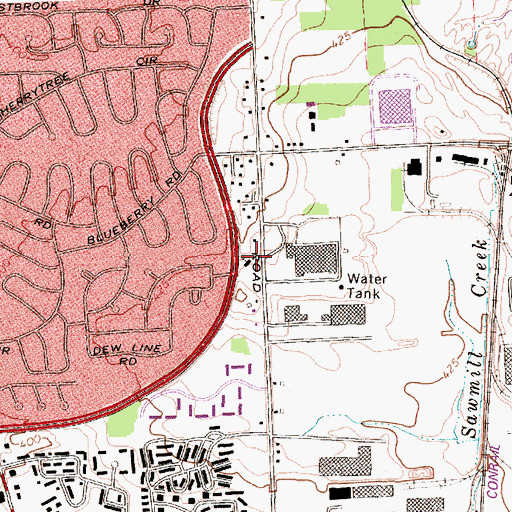 Topographic Map of Redeemer Evangelical Covenant Church, NY