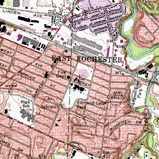 Topographic Map of Reformed Presbyterian Church, NY