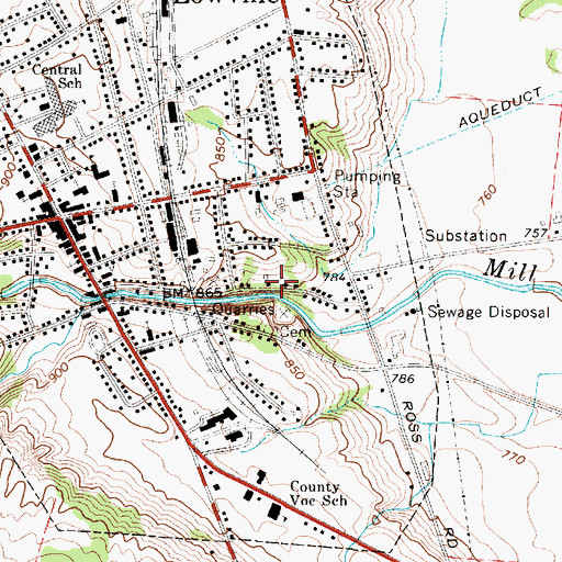 Topographic Map of Rhema Fellowship, NY