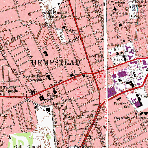 Topographic Map of Rhema Life Family Church, NY