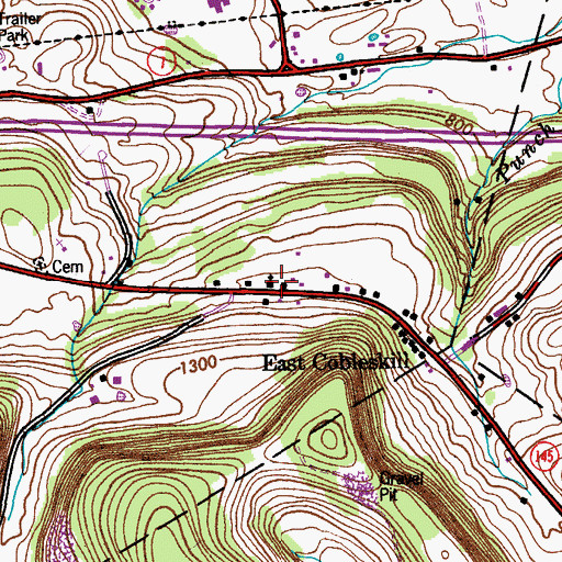 Topographic Map of Rhema Worship Center, NY