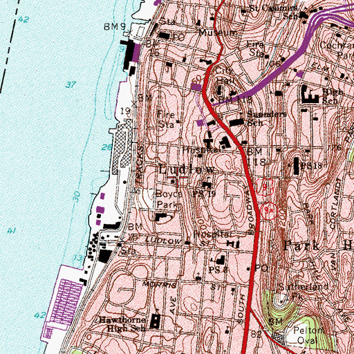 Topographic Map of Riverdale Seventh Day Adventist Church, NY