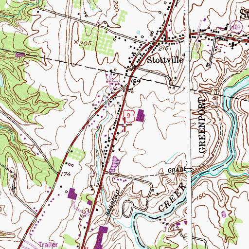 Topographic Map of Sacred Heart - Our Lady of Mount Carmel Shrine, NY