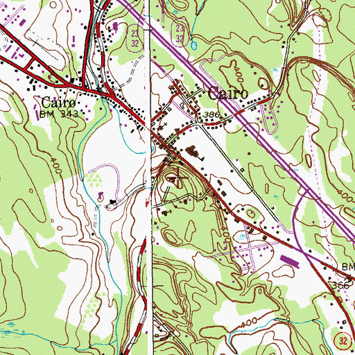 Topographic Map of Sacred Heart Church, NY