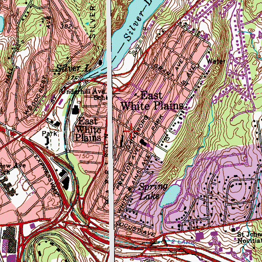 Topographic Map of Saint Anthony of Padua Church, NY