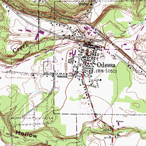 Topographic Map of Saint Benedict's Church, NY
