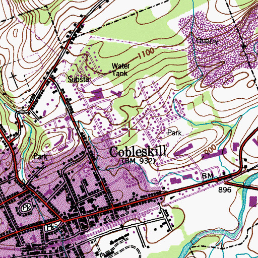 Topographic Map of Saint Christopher Episcopal Church, NY