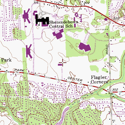 Topographic Map of Saint Edward's Church, NY