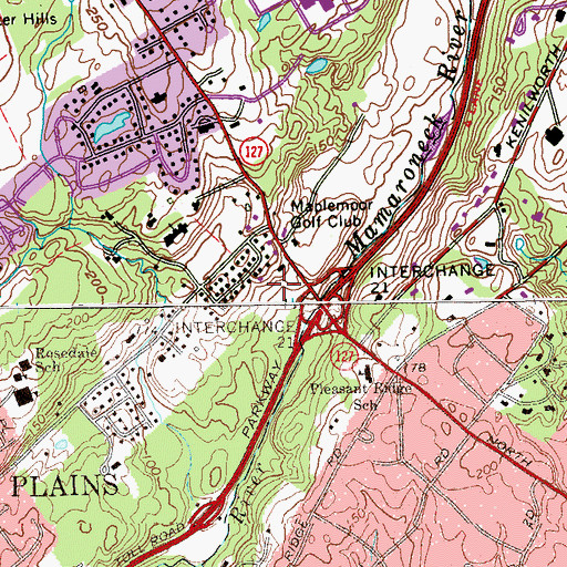 Topographic Map of Saint Gregory Armnian Church, NY