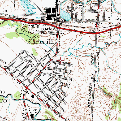Topographic Map of Saint Helena's Church, NY