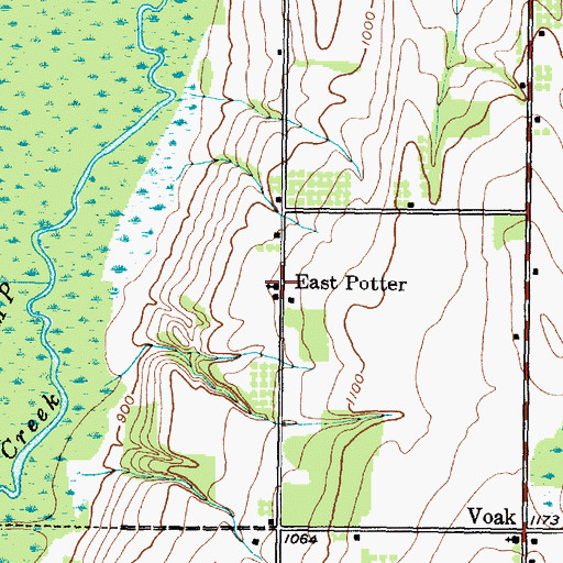 Topographic Map of Saint John's Lutheran Church, NY