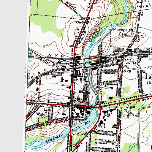 Topographic Map of Saint Joseph's Catholic Church, NY