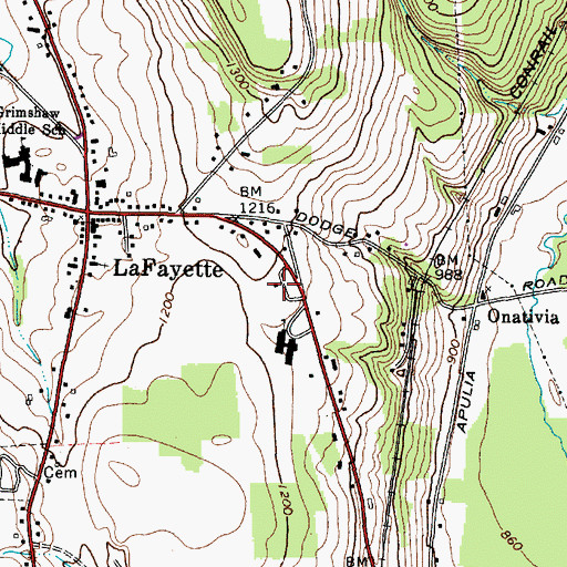 Topographic Map of Saint Joseph's Church, NY