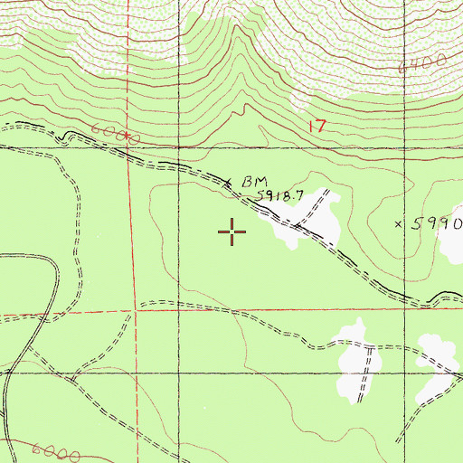 Topographic Map of Inconstance Creek, CA