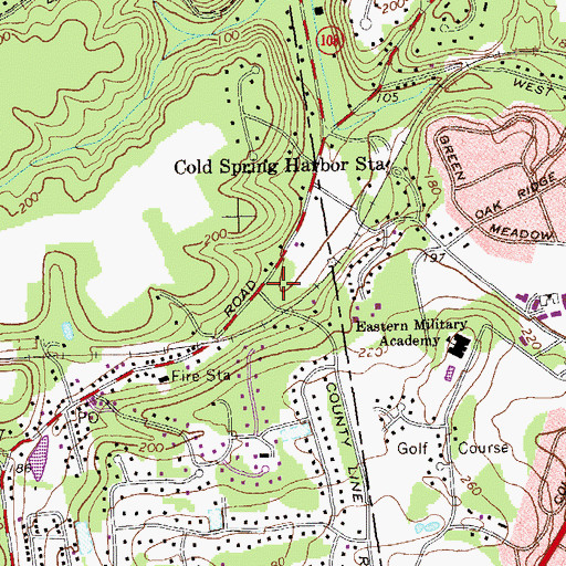 Topographic Map of Saint Mark Coptic Church, NY