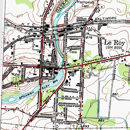 Topographic Map of Saint Marks Episcopal Church, NY