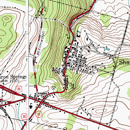 Topographic Map of Saint Matthew's Lutheran Chapel, NY
