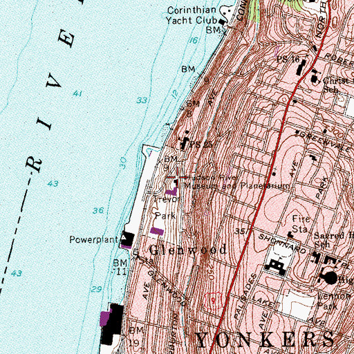 Topographic Map of Saint Michaels Ukrainian Catholic Church, NY