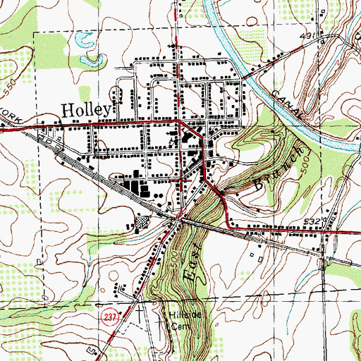 Topographic Map of Saint Pauls Episcopal Church, NY