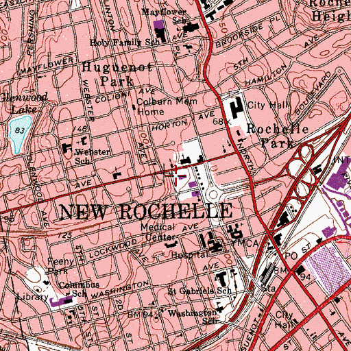 Topographic Map of Saint Pauls Fire Baptized Holiness Church, NY