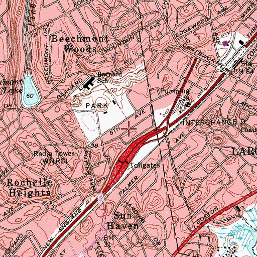 Topographic Map of Saint Pauls Refuge Tabernacle, NY