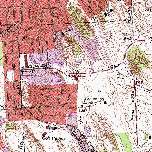 Topographic Map of Saint Sophia's Greek Orthodox Church, NY