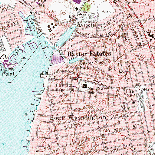 Topographic Map of Saint Stephen's Episcopal Church, NY