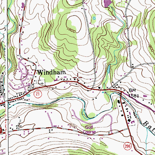 Topographic Map of Saint Theresa's Church, NY