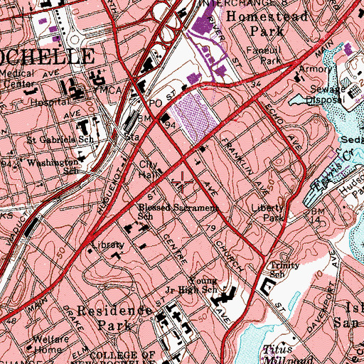 Topographic Map of Salvation Army, NY