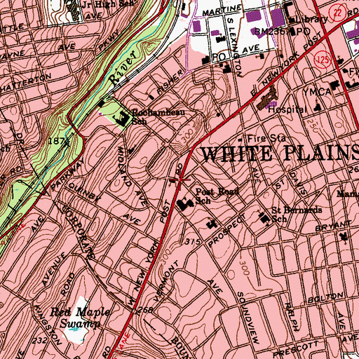 Topographic Map of Salvation Army, NY