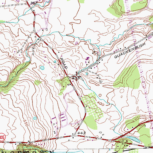 Topographic Map of Schenectady Seventh Day Adventist Church, NY