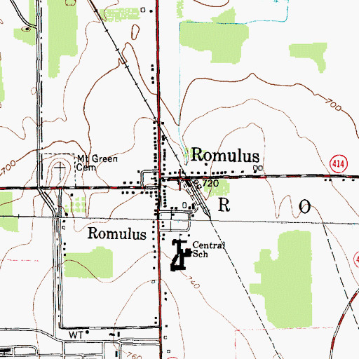 Topographic Map of Seneca Mennonite Fellowship, NY