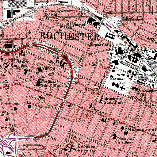Topographic Map of Word of the Cross, NY