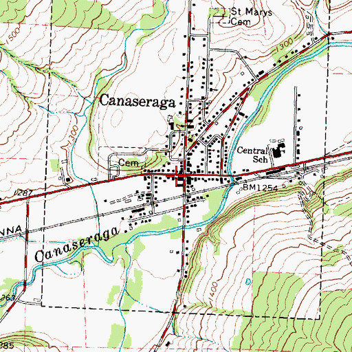 Topographic Map of World Mission Fellowship, NY