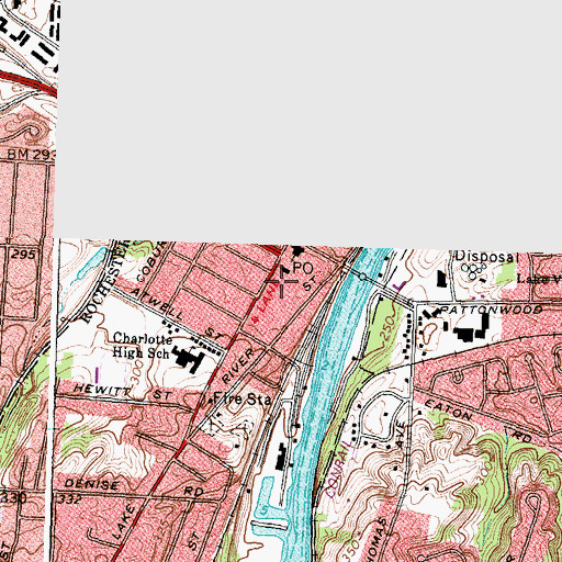 Topographic Map of World Wide Church of God, NY