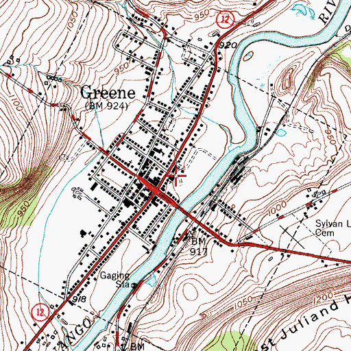 Topographic Map of Zion Episcopal Church, NY