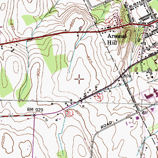 Topographic Map of Zion Fellowship, NY